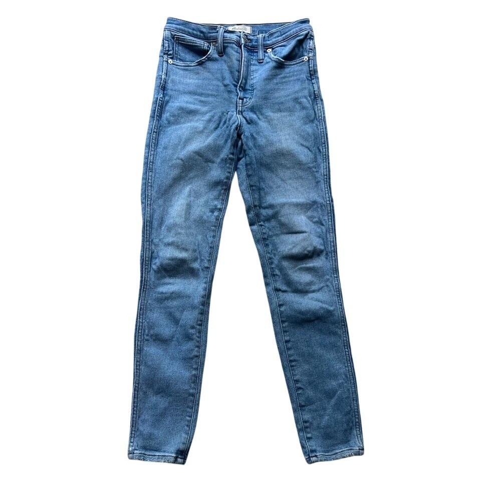 Madewell 10" High-Rise Skinny Jeans 27 Blue Medium Wash Denim High Waisted